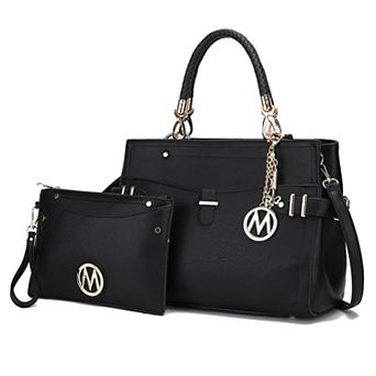 MKF Collection Tenna Faux Leather Satchel Bag