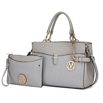 MKF Collection Tenna Faux Leather Satchel Bag