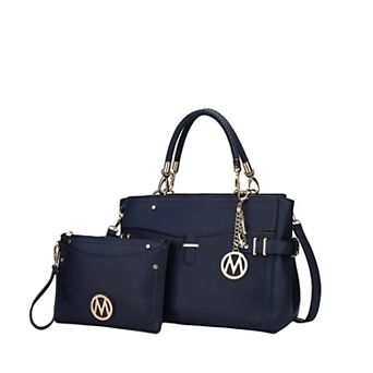 MKF Collection Tenna Faux Leather Satchel Bag