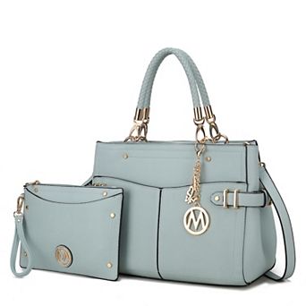 MKF Collection Tenna Faux Leather Satchel Bag