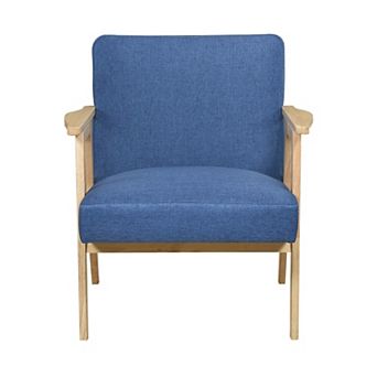 Cathy Accent Club Armchair, Wood Frame