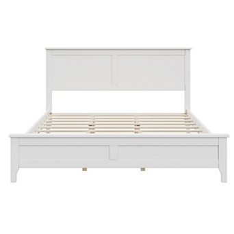 Whisen Modern Solid Wood Platform Bed