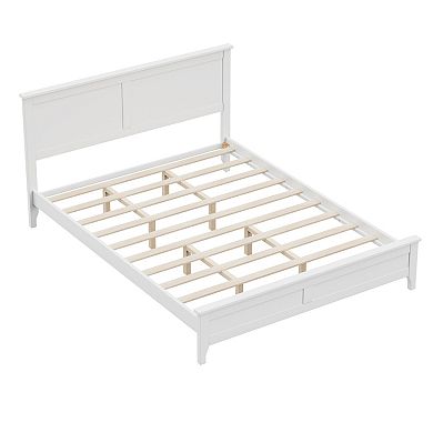 Whisen Modern Solid Wood Platform Bed