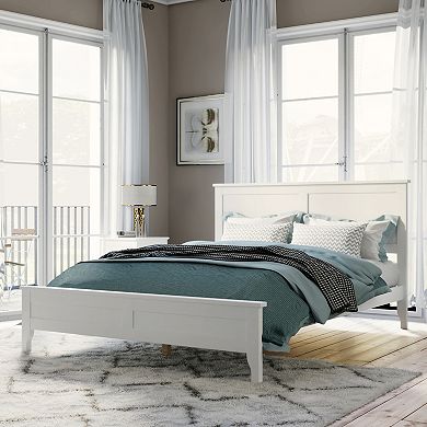 Whisen Modern Solid Wood Platform Bed