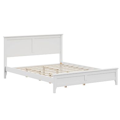Whisen Modern Solid Wood Platform Bed