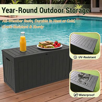 100-Gallon Water Resistant Deck Box