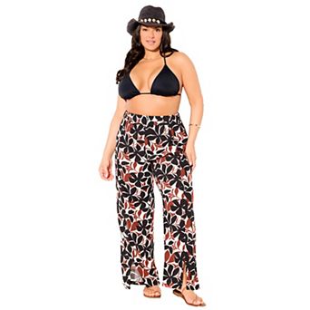 Swimsuits for All Women's Elastic Waist Lounge Cover Up Pant