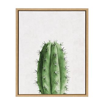 Sylvie Home Cactus Framed Canvas by Simon Te of Tai Prints 18 in x 24 in