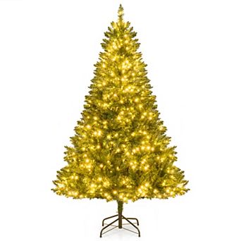 Costway 5/6/7 FT Artificial Christmas Tree with 510/814/990 Branch Tips