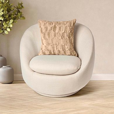 BrylaneHome Hgtv Art Deco Faux Fur Pillow