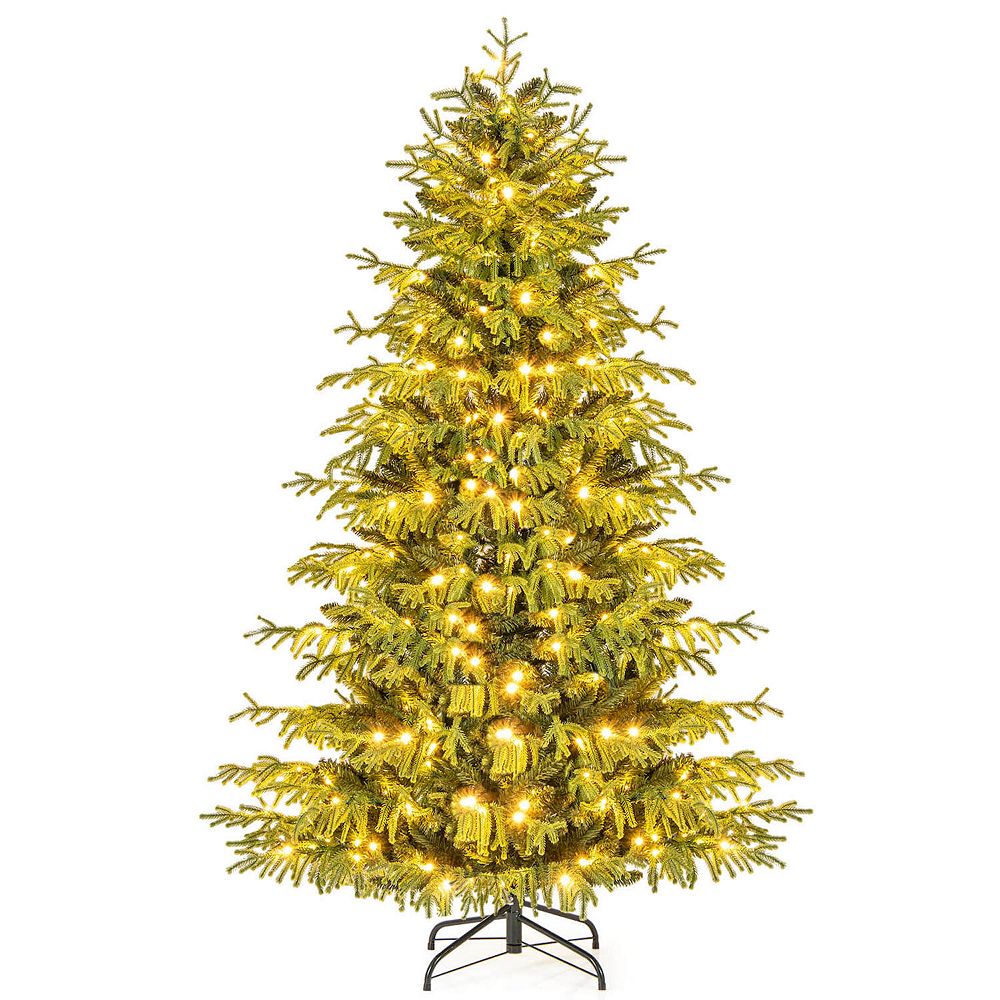 Costway 6/7/8 FT Artificial Christmas Tree with 270 LED Lights