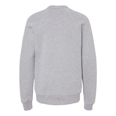 BELLA + CANVAS Youth Sponge Fleece Crewneck Sweatshirt