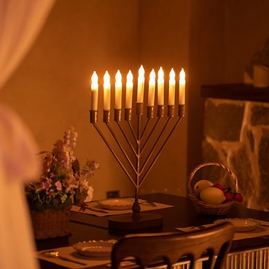16" 9-Branch Hanukkah Menorah