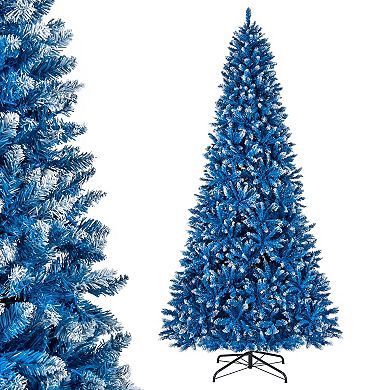 Costway 6/7/8/9 FT Artificial Christmas Tree, with 270/340/420/520 Warm White LED Lights