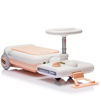 Whisen 12V Kids Electric Ride-On Cleaning Go Kart,Front with Mop for Cleaning