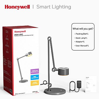 Honeywell 01A Sunturalux Architect Desk Lamp 4000K Dimmable Metal Swing Arm Office Light
