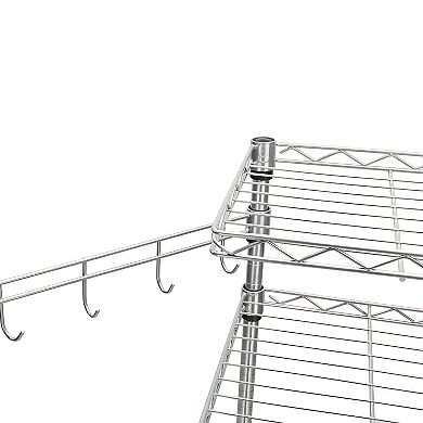 Kitchen Microwave Oven Stand Storage Cart 4 Tier Rack
