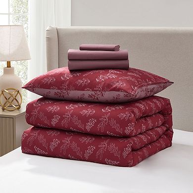Nestl 7 Pc Botanical Comforter Sets with Sheets