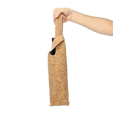 Lux & Nyx Wine Bag - 750ml to 1.5-Liter Bottle Tote Bag - Premium Cork
