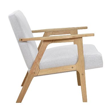 Cathy Accent Club Armchair, Wood Frame