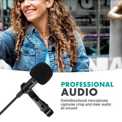 Movo WMIC50 2.4GHz Wireless Lavalier Microphone System for Cameras