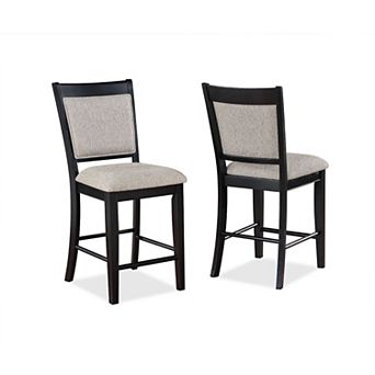 Filu Counter Height Chair Set of 2, Wood Frame