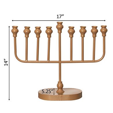 9-Branch Hanukkah Menorah
