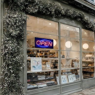 "Flashing" LED Open Sign, Bright Light Display Board for Shop