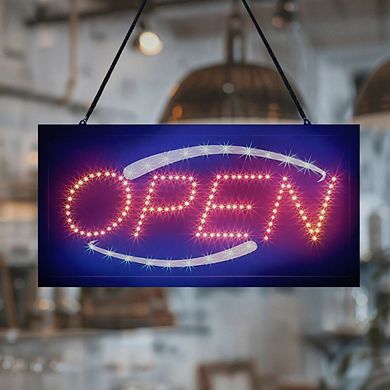 "Flashing" LED Open Sign, Bright Light Display Board for Shop