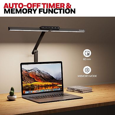 Honeywell HJ1BK Architect Desk Lamp 1200LM 4 Mode Dimmable LED Light with Timer