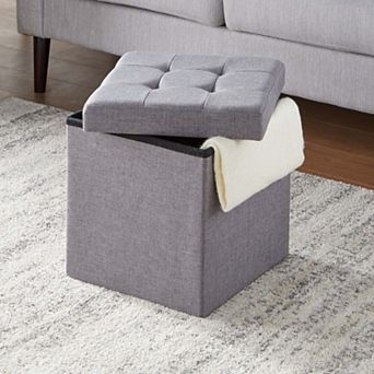 BrylaneHome Single Foldable Ottoman