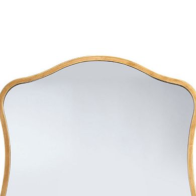 Ari Wall Mirror, Metal Wavy Frame, Hand Forged Iron