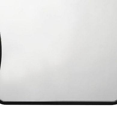 Ari Wall Mirror, Metal Wavy Frame, Hand Forged Iron