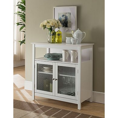 Kings Brand Furniture 2-Door Sideboard Buffet Storage Cabinet for Dining Room