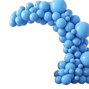 Light Blue Balloon Arch Kit 120 pcs, Pastel Garland for Bridal Shower & Birthday Decor