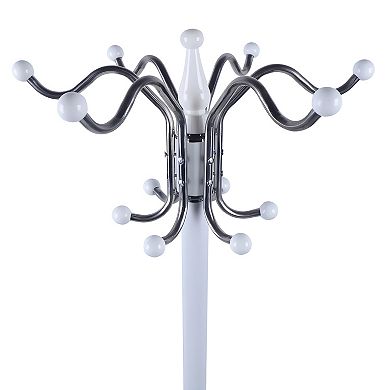 Metal Coat Rack Tree Stand 16 Hooks