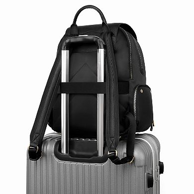Lux & Nyx Zoe 15" Laptop Backpack with Detachable Clutch