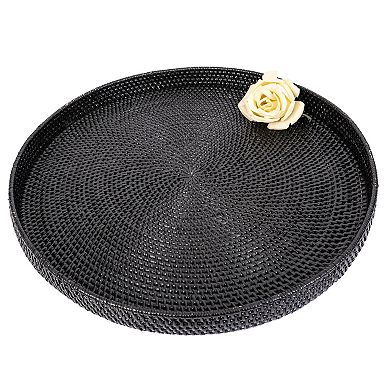 Saboga Home™ Round Serving / Ottoman Tray