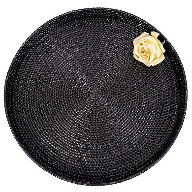 Saboga Home™ Round Serving / Ottoman Tray