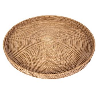 Saboga Home™ Round Serving / Ottoman Tray