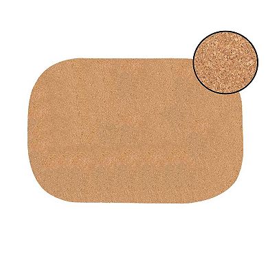 Dainty Home Marble Cork 12" x 18" Oval Heat Resistant & Easy Care Placemats Set of 6