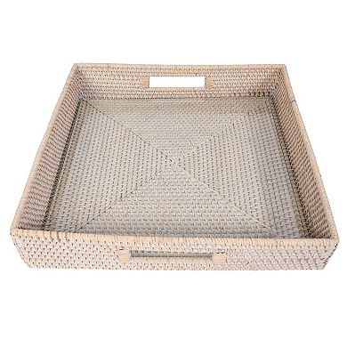 Saboga Home™ Square Tray with Glass Insert