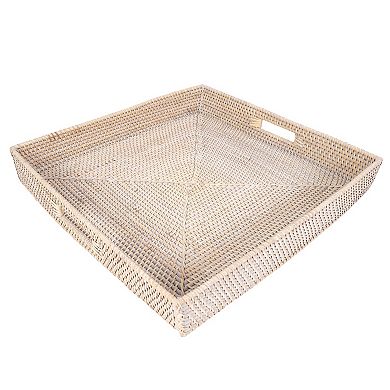 Saboga Home™ Square Tray with Cutout Handles
