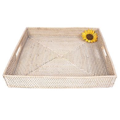 Saboga Home™ Square Tray with Cutout Handles