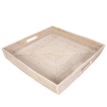 Saboga Home™ Square Tray with Cutout Handles