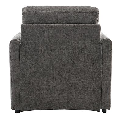 Whisen 31.9" Cozy Upholstered Armchair, Oversized Comfy Cloud Sofa, Double Cushion Single Sofa