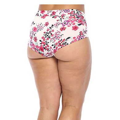 Moisture Wicking Underwear Brief (Floral, 5X Plus Size)