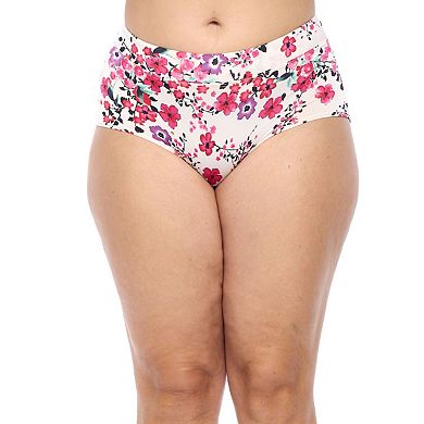 Moisture Wicking Underwear Brief (Floral, 5X Plus Size)