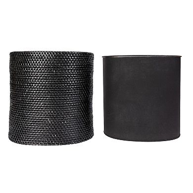 Saboga Home™ Oval Waste Basket with Metal Liner