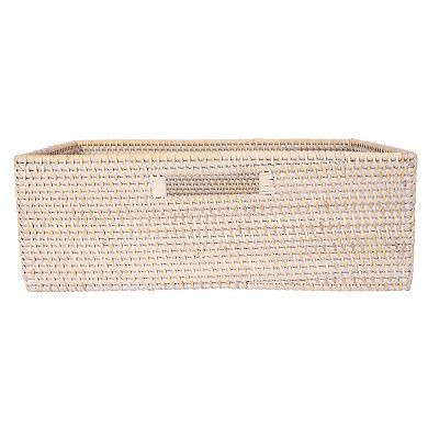 Saboga Home™ Rectangular Shelf basket with Side handles